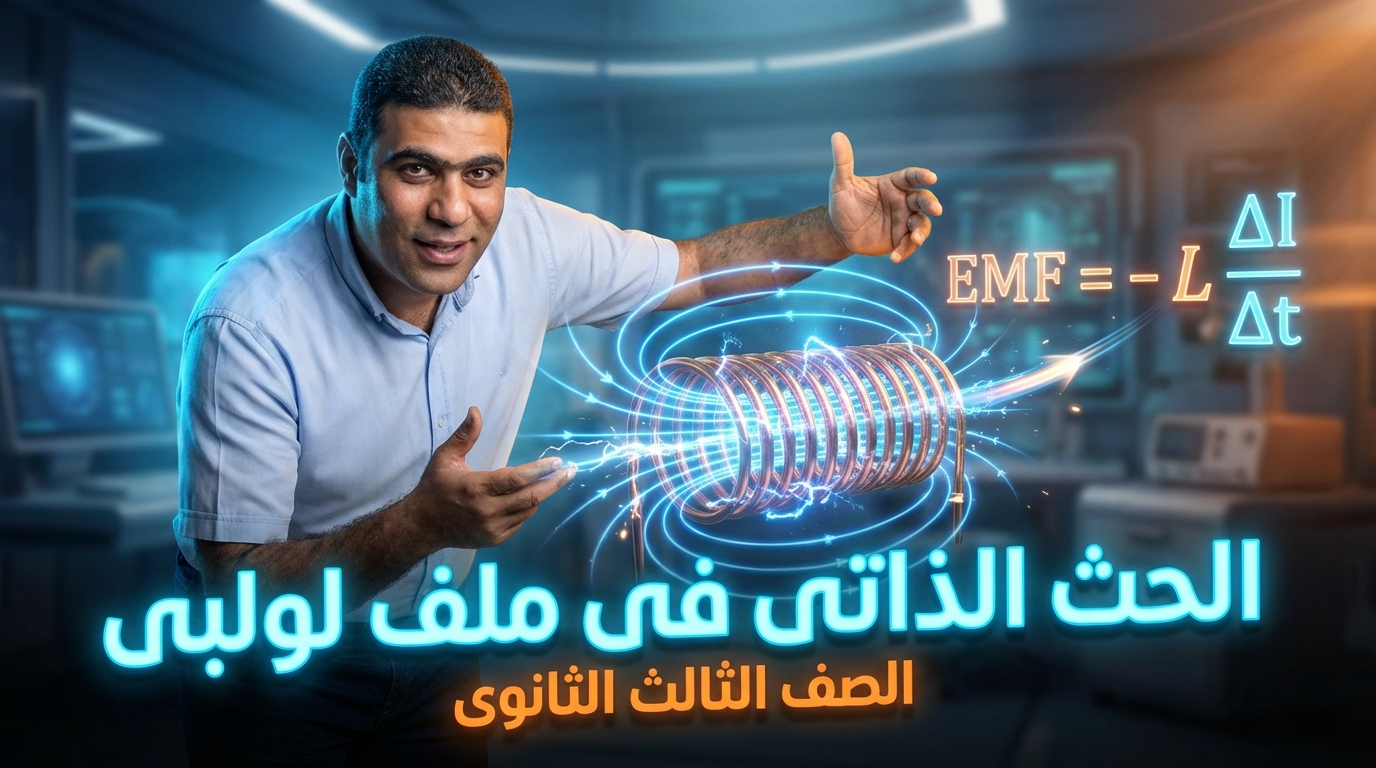 شرح الحث الذاتى للملف اللولبي