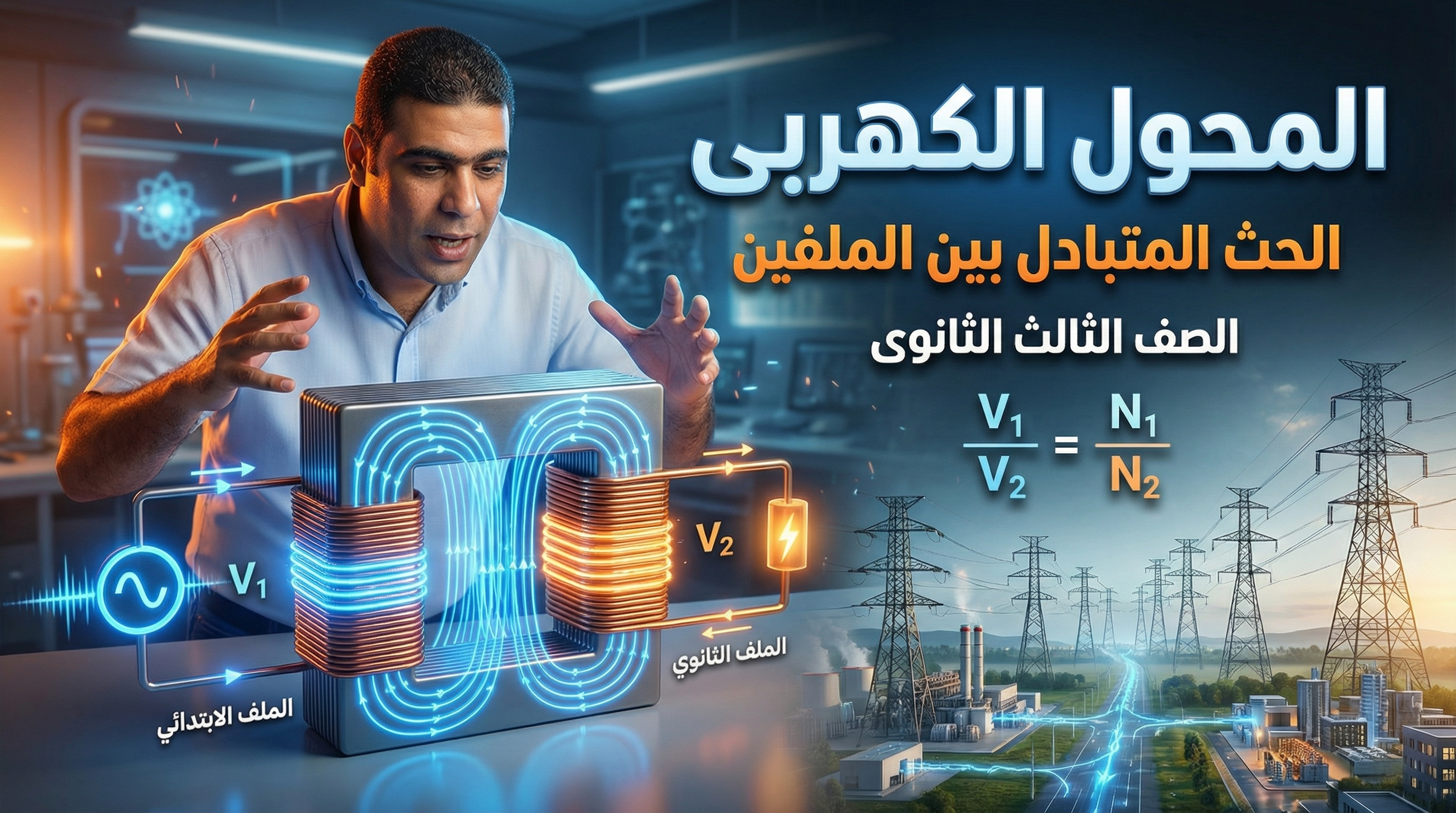 شرح المحول الكهربي