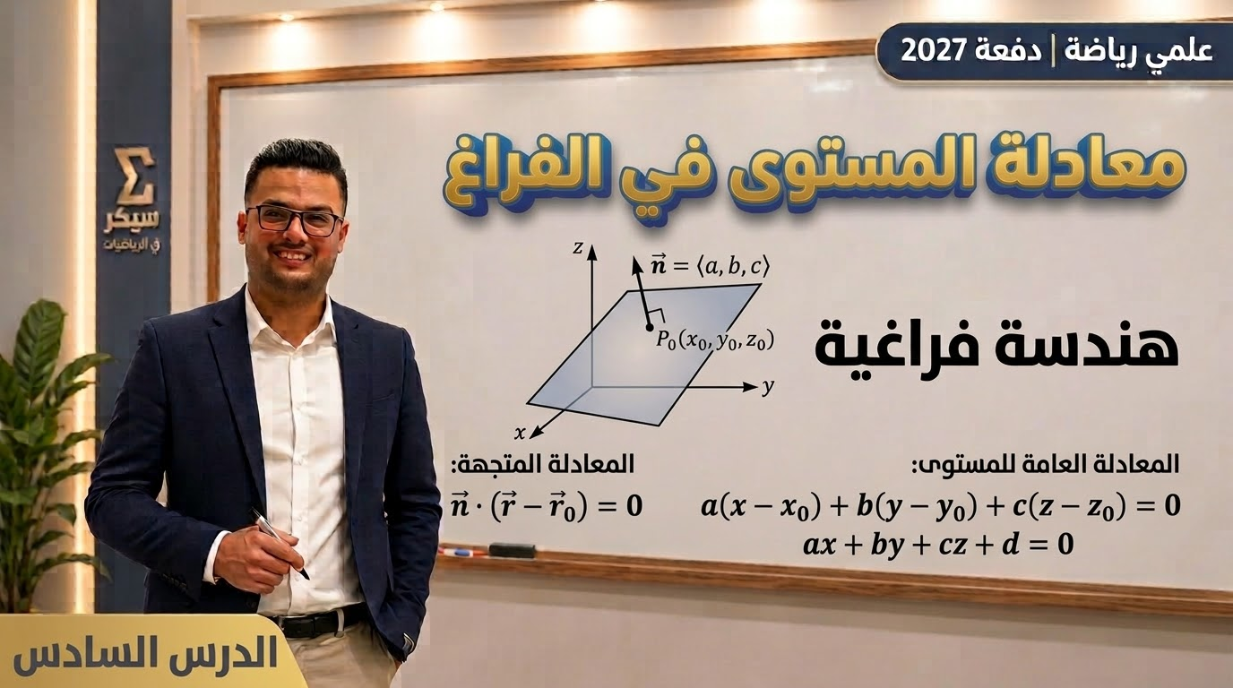معادلة المستوي في الفراغ