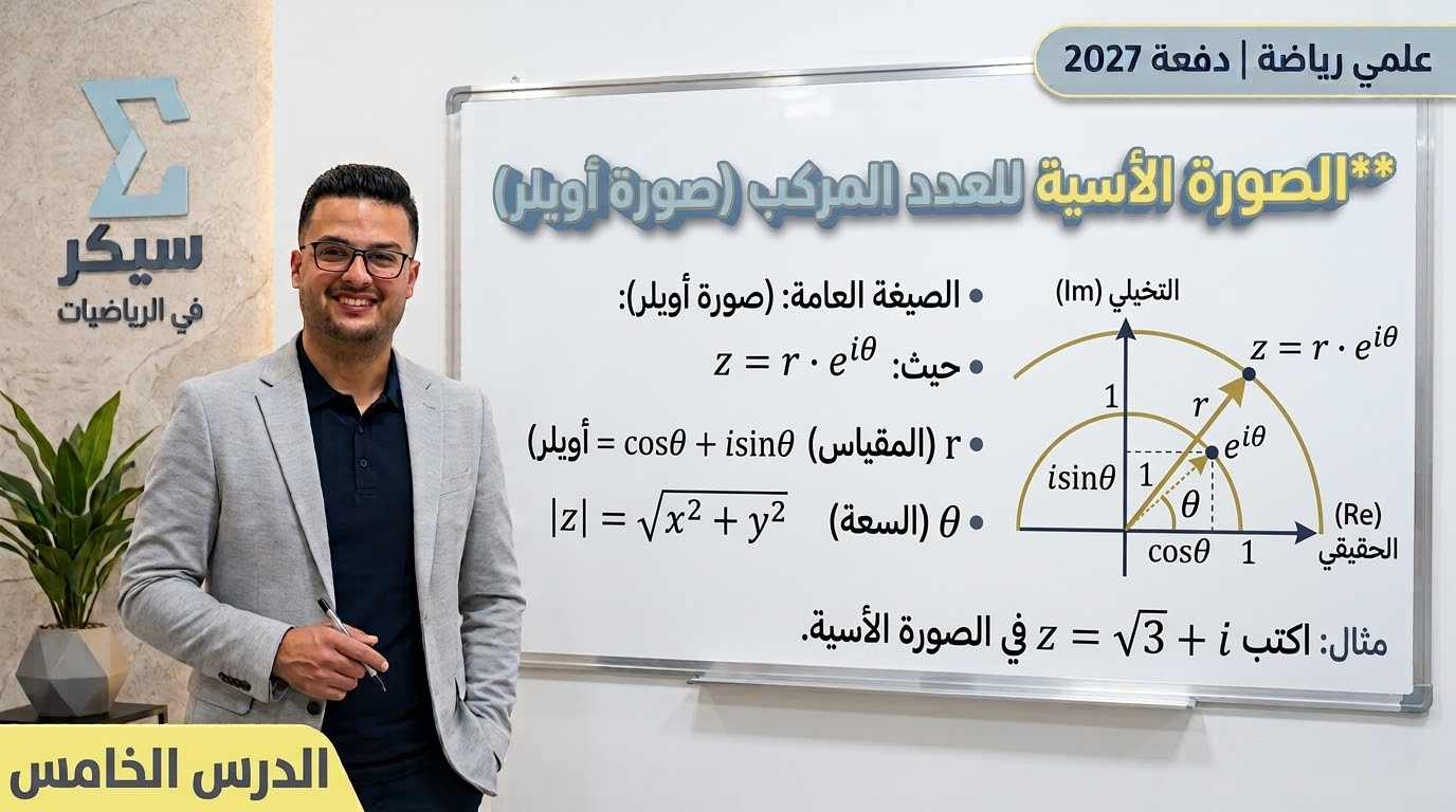الصورة الاسية للعدد المركب صورة اويلر